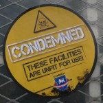A Club Website 'condemned' sticker